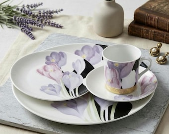 Mikasa Vogue | 5pc Floral China Set | 1980s
