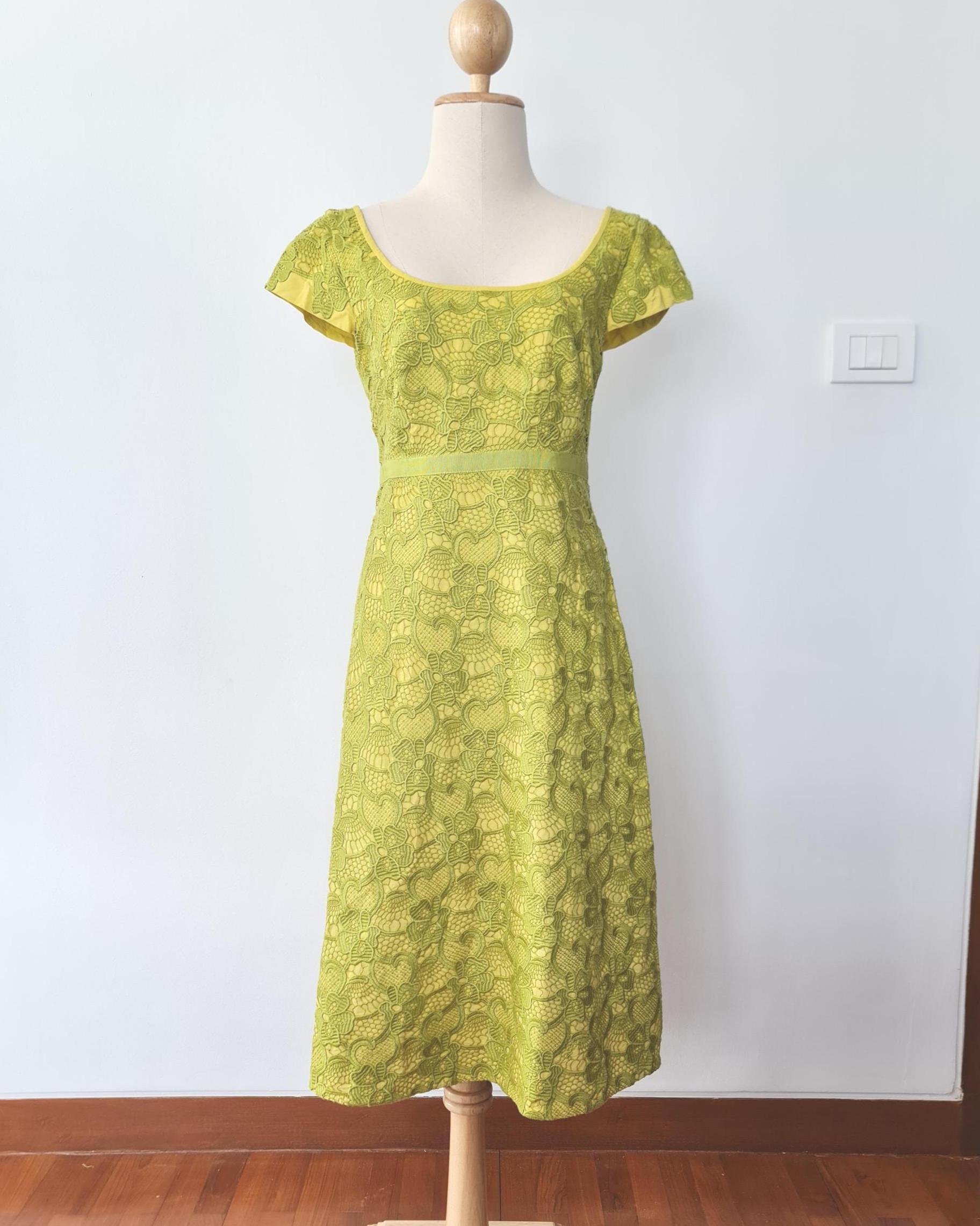 knee length dresses for ladies Italian Lace Dress 6AUS by Loreta
