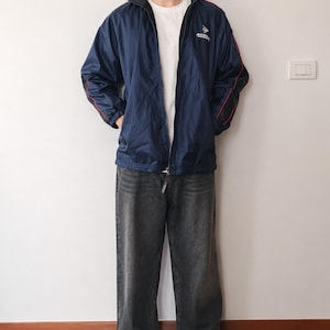 Vintage 90s DUNLOP MOTORSPORT Racing Jacket - Dark Navy - Japanese Vintage Streetwear - Mint Condition