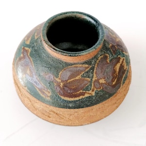 Vintage Signed Ceramic Vase by Paulí, Sant Miquel de Cuixà, Catalan Studio Pottery, 1971, Vintage Catalan Studio Pottery, Signed Paulí Vase,