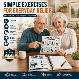 Knee Pain Relief Exercises Printable, Knee Joint Pain Workout, Gentle Knee Therapy Routine, Low Impact Rehab Exercises, Knee workout plan image 5