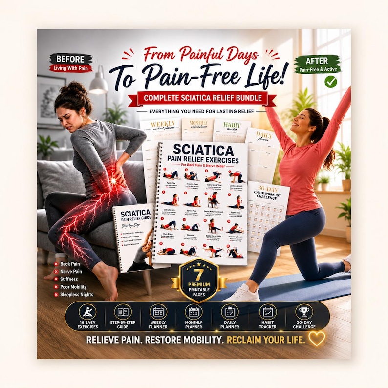 Static Stretch Routine Sciatica Pain Relief Exercises, Lower Back Stretch Routine, Physical ...