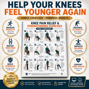 Knee Pain Relief Exercises Printable, Knee Joint Pain Workout, Gentle Knee Therapy Routine, Low Impact Rehab Exercises, Knee workout plan image 12