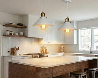 Lampada a sospensione industriale vintage E27 Lampada da soffitto in metallo per cucina, sala da pranzo, camera da letto, casa