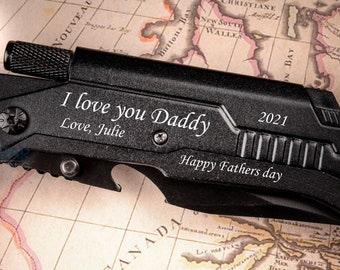 Personalized gifts for Dad, husband gift from wife, Gifts for Men Fathers Day Gift, First Father's Day Gift from Kids, Engraved Pocket Knife