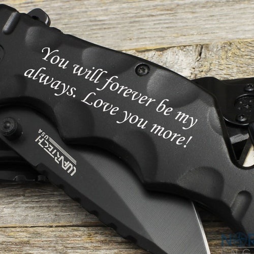 Engraved Pocket Knife for Boyfriend Personalized Knife for Etsy