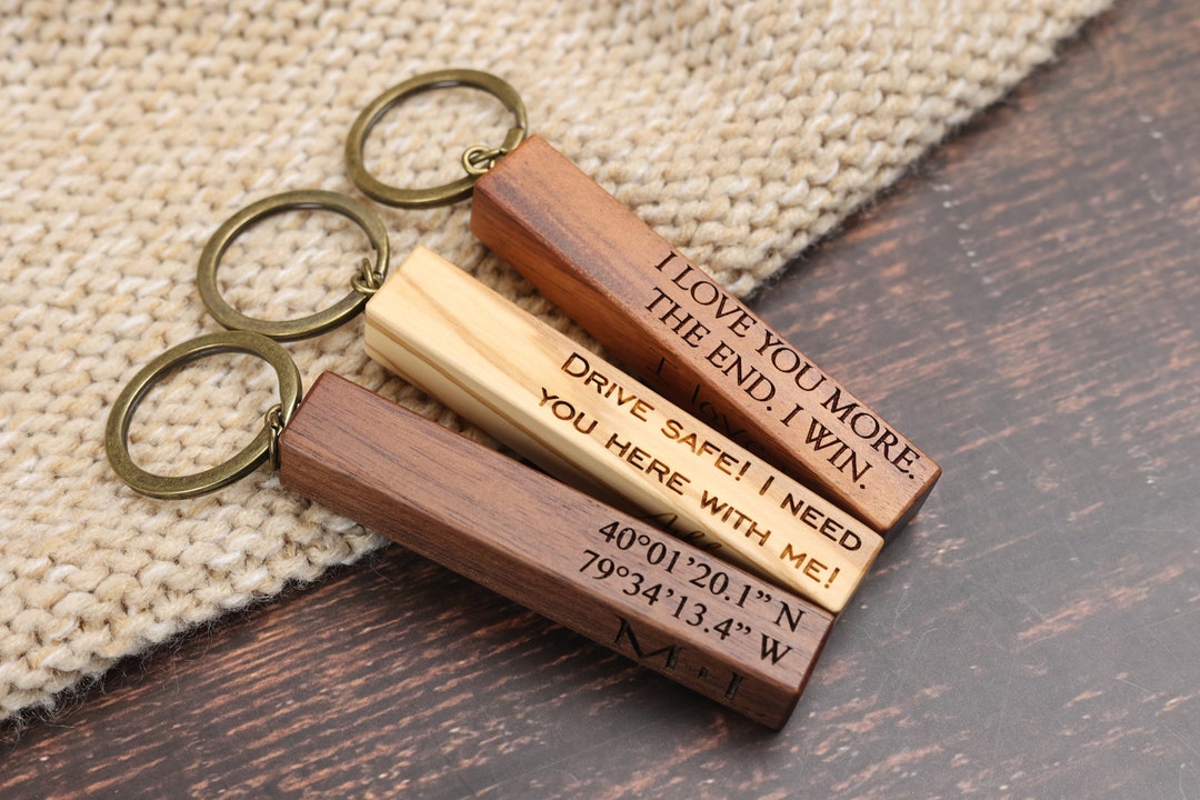 Personalized Keychains I Love You Most The End I Win Keychain - Main Image