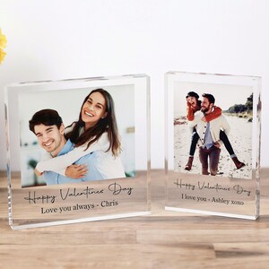 Custom Acrylic Photo Block: Personalized Anniversary Keepsake image 3