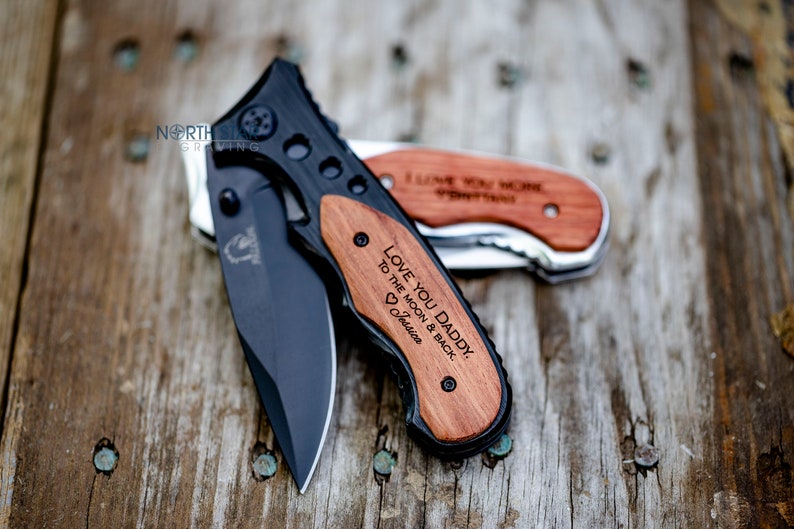 Father's day gifts for Dad from daughter, Daddys little girl, First fathers day, New dad gift, Grandpa gift, Engraved Pocket Knife, custom 