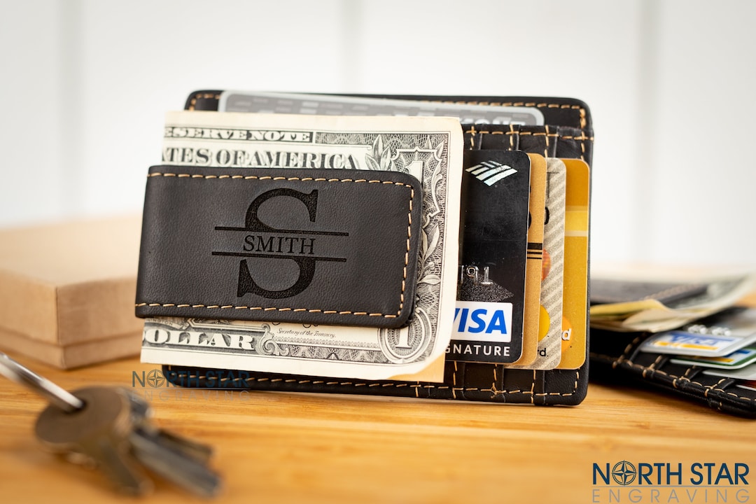 Personalized Wallets for Men Personalized Leather Wallet Etsy