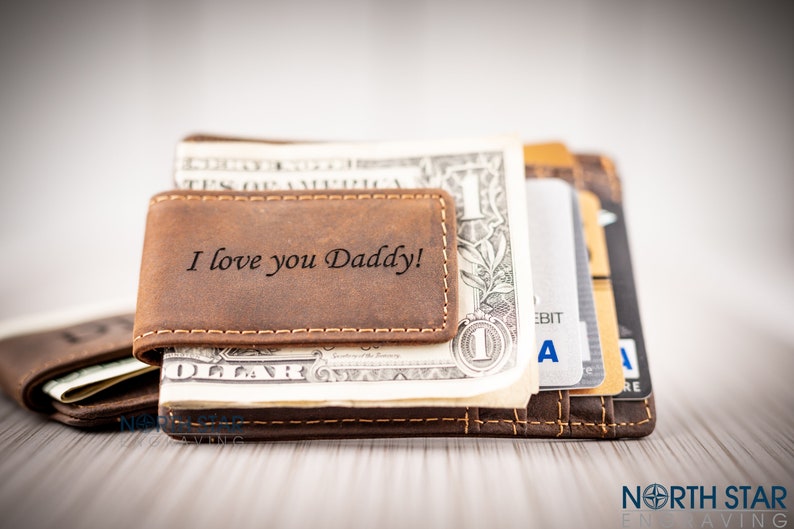 Mens Wallet Husband One Year Anniversary Gift Gifts for Dad Etsy