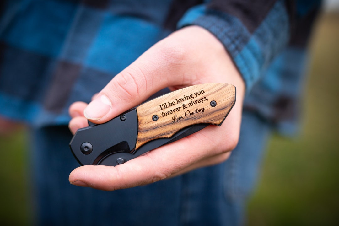 Christmas Gift for Boyfriend Gifts for Him, Engraved Folding Pocket