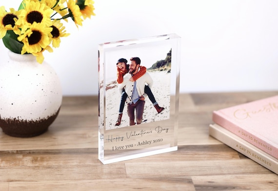 Custom Acrylic Photo Block: Personalized Anniversary Keepsake
