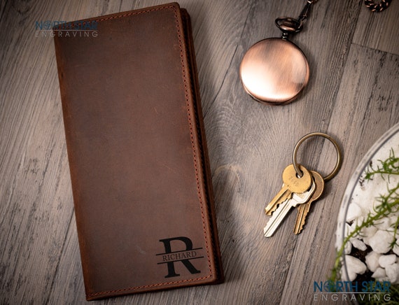 Personalized Long Leather Wallet