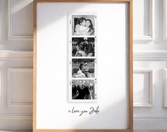 Personalisierter Fotodruck, Fotodruck, Paar Wandkunst, Romantisches Andenken, Geschenk für Ihn, Geschenk für Freund