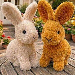Rabbit Crochet Pattern, Mini Bunny Amigurumi Pattern PDF, Rabbit Love Gifts, Easter Rabbit Pattern, Wild Animals Crochet Toys