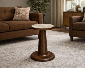 Digital Download Modern Marble Top Side Table Step Stl Solidworks File