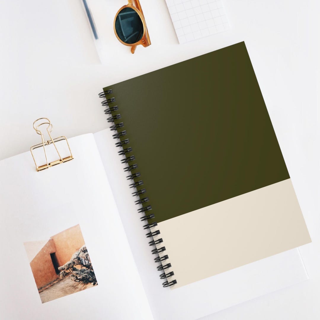 Minimal Notebook | Spiral Ruled Journal | School Supplies - Etsy
