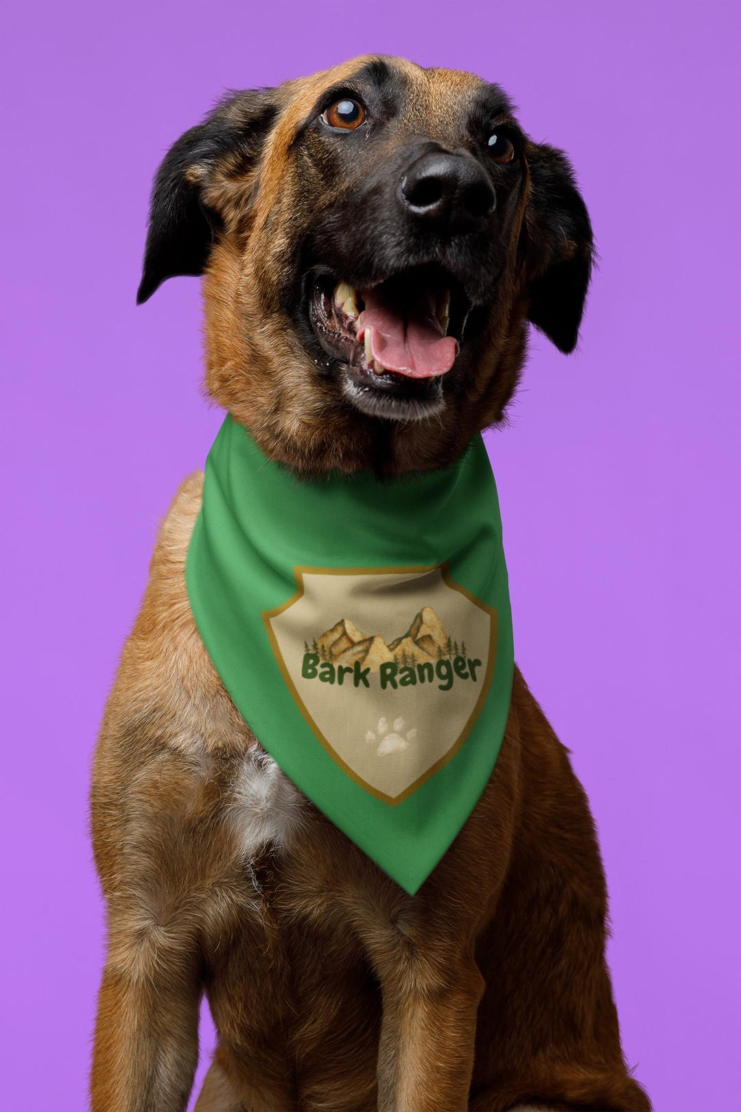 Bark Ranger Badge Pet Bandana | Pet Accessory - Etsy
