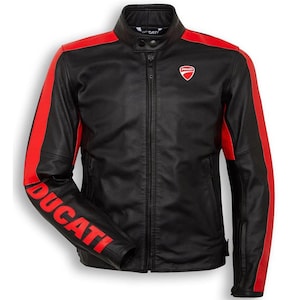 Ducati Motorbike Leather Jacket | Men’s Motorcycle Racing Jacket ducati jacket