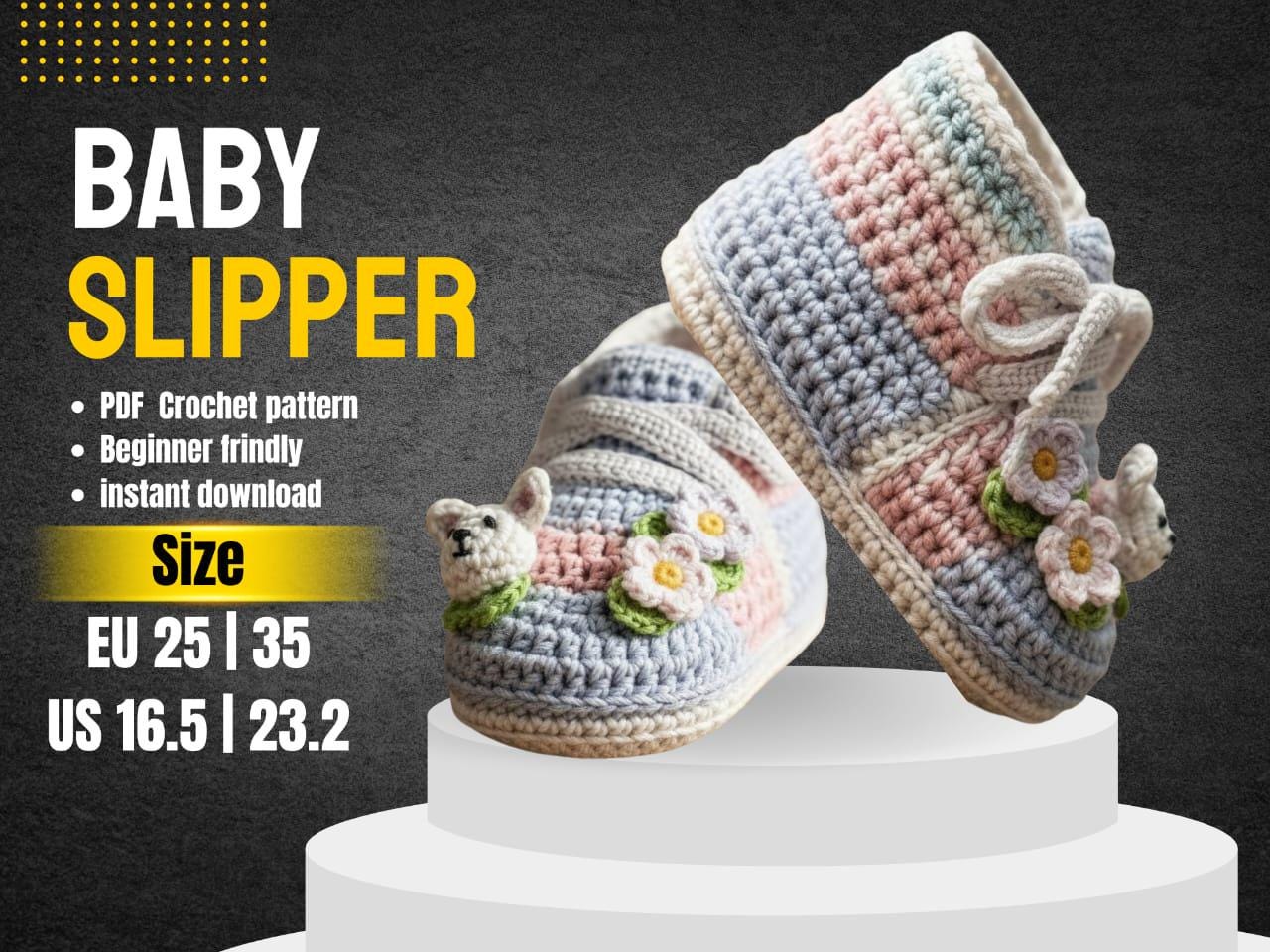 36 Crochet Baby Clothes Patterns with Bonnets, Booties, Rompers, and Dresses 9 Kids Crochet Slippers
