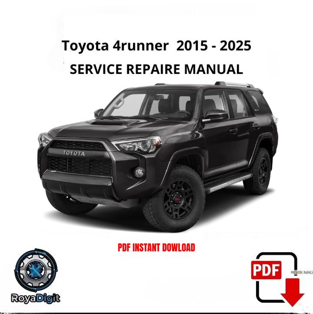 Toyota 4runner 2016–2019 Repair Manual, Workshop Service Manual ...