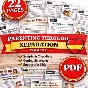 Parenting Through Separation Toolkit | Co-Parenting Worksheets, Scripts & Routine Planner