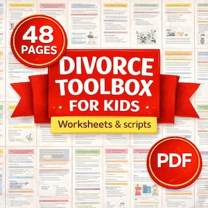Echtscheidingstoolbox voor kinderen | Werkbladen copingvaardigheden |  Scripts voor co-ouders (pdf-download, 6-12 jaar)