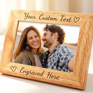 Custom Photo Frame&Photo Printing, Solid Wood Engraved Personalized Gift/Your Logo/Accept wholesale prices