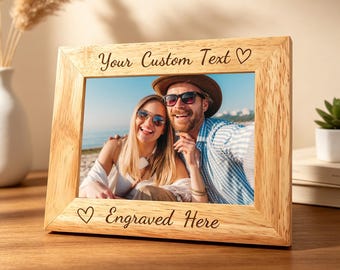 Custom Photo Frame&Photo Printing, Solid Wood Engraved Personalized Gift/Your Logo/Accept wholesale prices