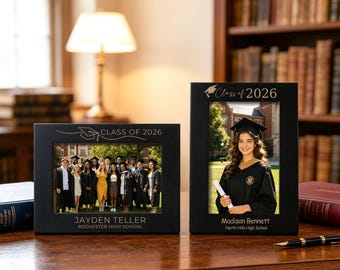 Customized graduation photo frame and photo printing，Class of 2026, Your Logo/Team Gift
