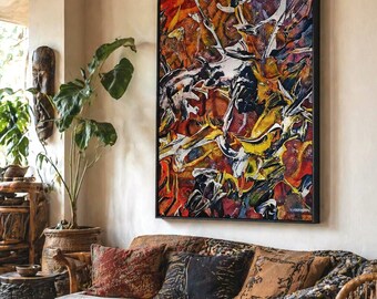 the nervous system: Abstract Fine Art Canvas for Wall Decor