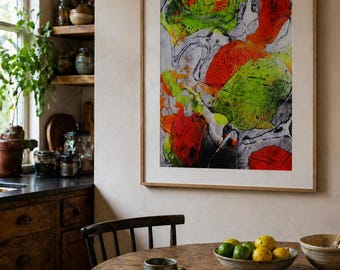 CITRUS | colorful abstract wall art for eclectic interiors