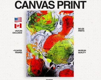 US - CITRUS - Abstract Fine Art Canvas for Wall Decor