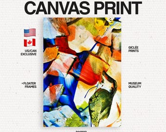 US - architecture of the broken - Abstract Fine Art Canvas for Wall Decor