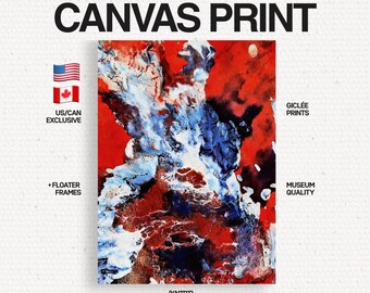 US - red sea - Abstract Fine Art Canvas for Wall Decor