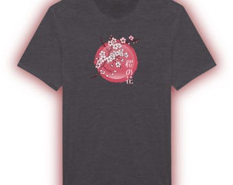Japanese Cherry Blossom Shirt – Minimalist Sakura Design with Red Sun Gift Idea for Anime & Japan Lovers