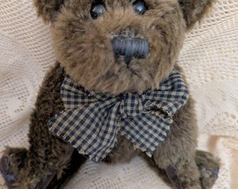 Vintage Boyds Bear "Baxter B. Bean", plush bear with jointed limbs