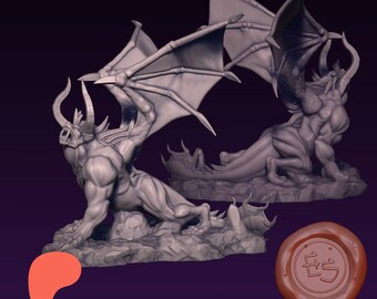 Behemoth 3D-utskriven miniatyr av bordsspel - Ethan Savage Studios