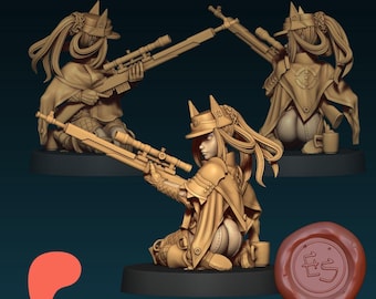 Kai 3D Printed Tabletop Video Game Miniature - Ethan Savage Studios