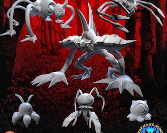 Diabolisk monsterlinje 3D-utskriven bordsfigur Anime-miniatyr - Irkman's Minis