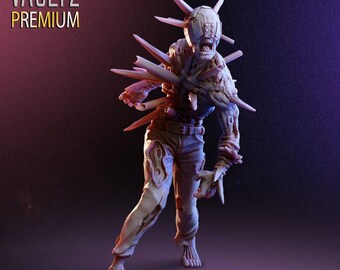 Spike Zombie Den vandrande avlidne 3D-utskriven bords-TV-miniatyr - VaultZ