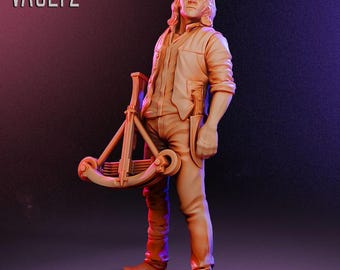 Daryl den vandrande avlidne 3D-utskriven bords-TV-miniatyr - VaultZ