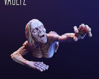 Hannah Zombie Den vandrande avlidne 3D-utskriven bords-TV-miniatyr - VaultZ