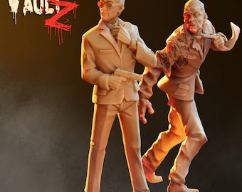 Gus 3D-utskriven bords-TV-miniatyr - VaultZ