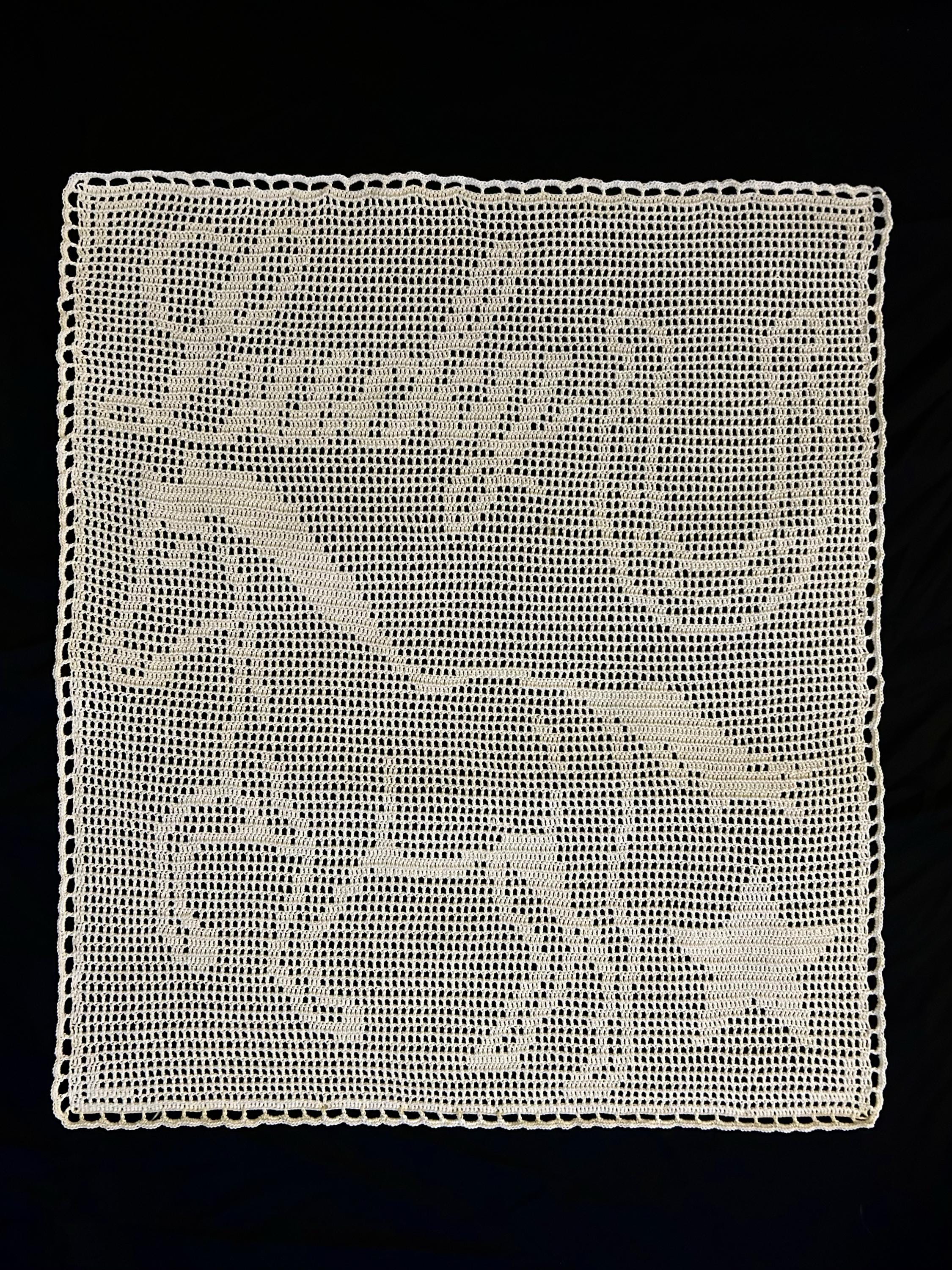 20 Crochet Filet Charts with Blankets, Doilies, and Motifs 17 Lucky- Filet Crochet Chart (digital pattern only)