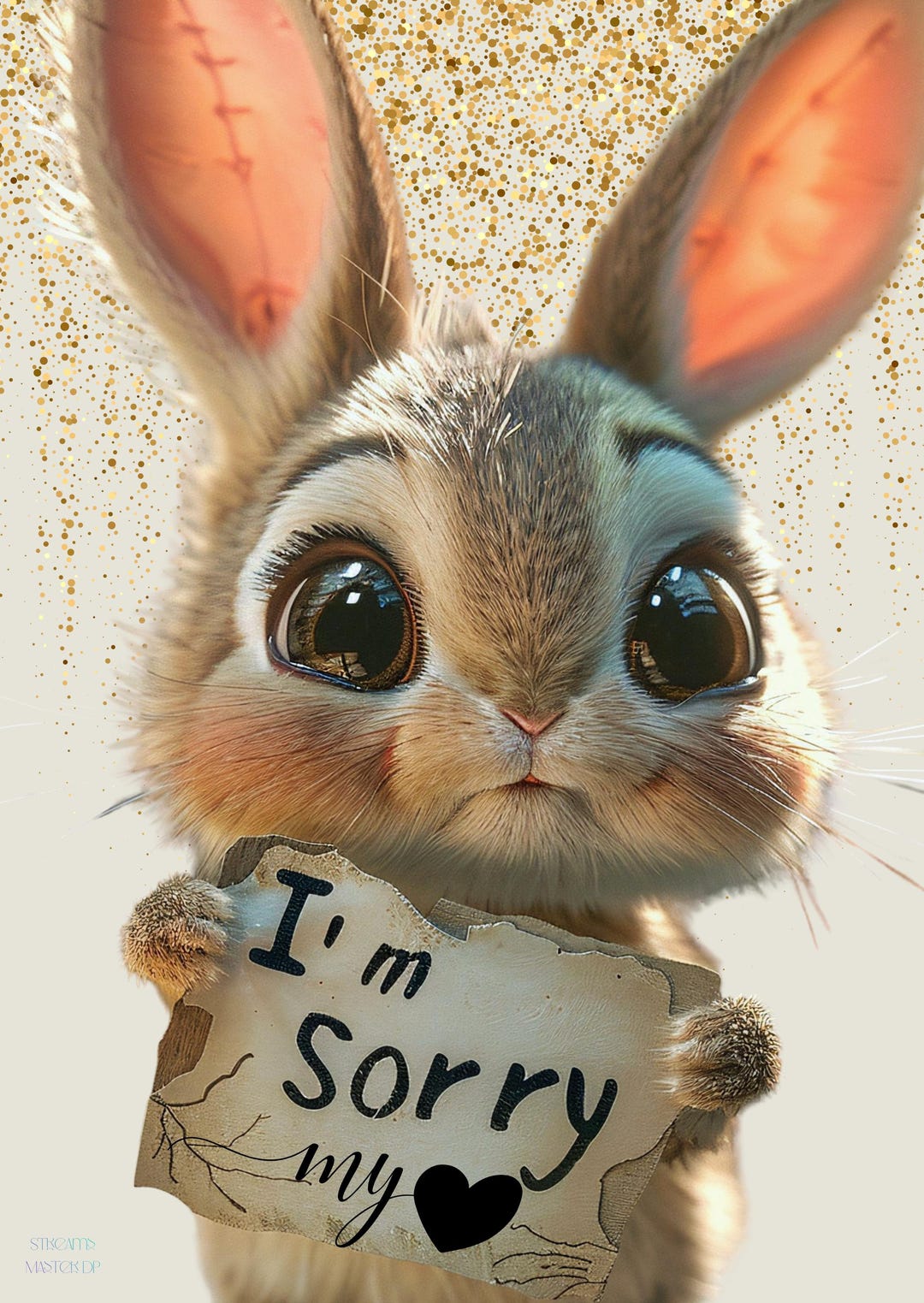 Sorry Rabbit Meme I Am Sorry I’m Sorry My Love Card, Cute Bunny Apology Card, Romantic ...