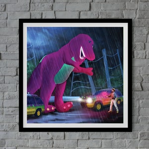 Barney at Jurassic Park