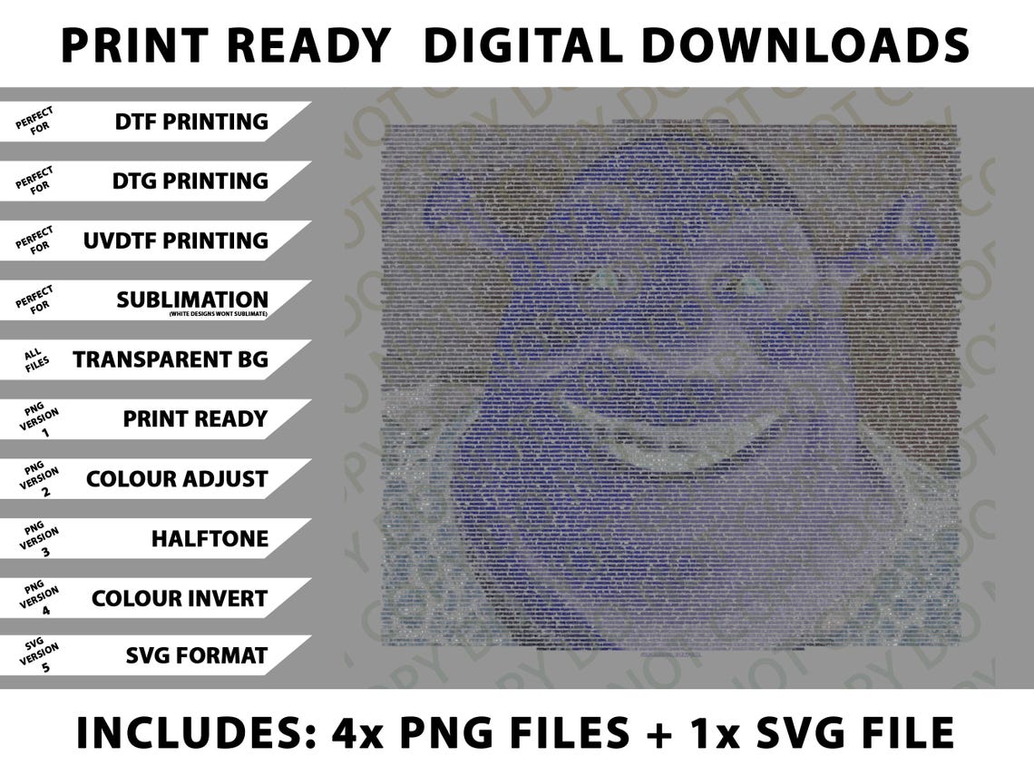 Shrek - Entire Script - With Shrek Face Png Bundle, Digital Downloads ...