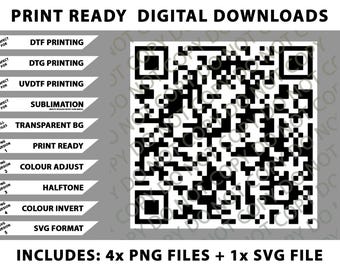 Rick Roll Tshirt, Rick Astley Qr Code Png Bundle, Digital Downloads